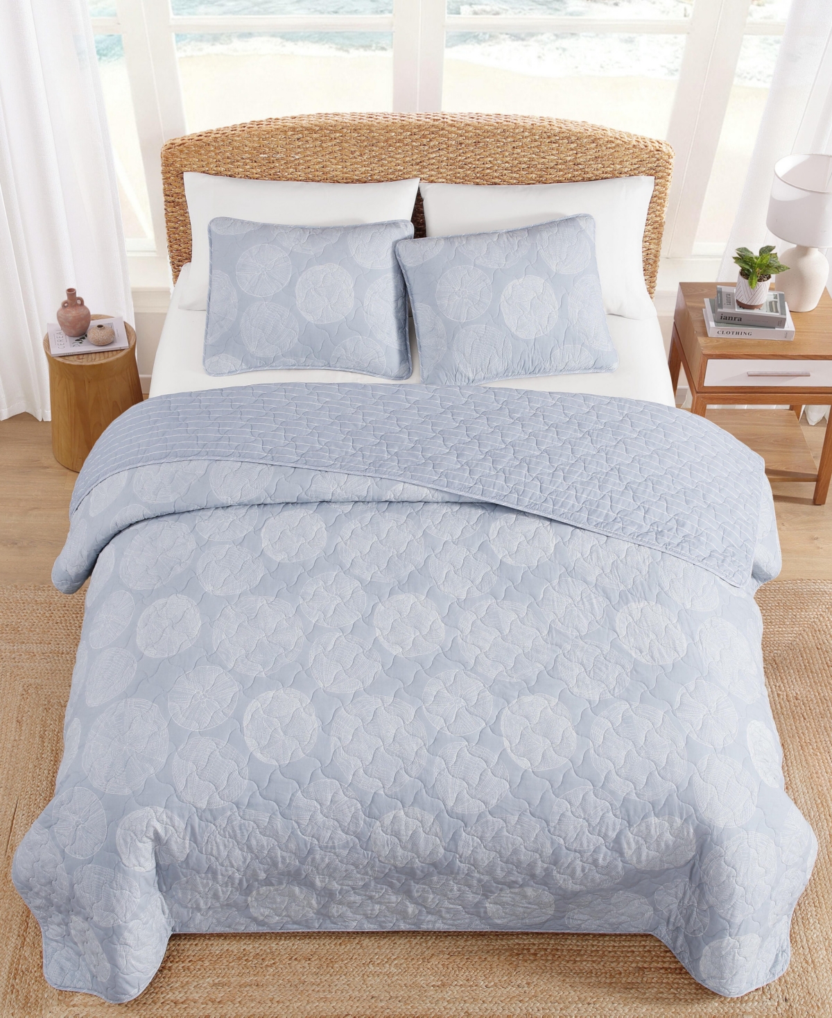 Tommy Bahama Home Ocean Island Cotton Reversible 3-Pc. Quilt Set