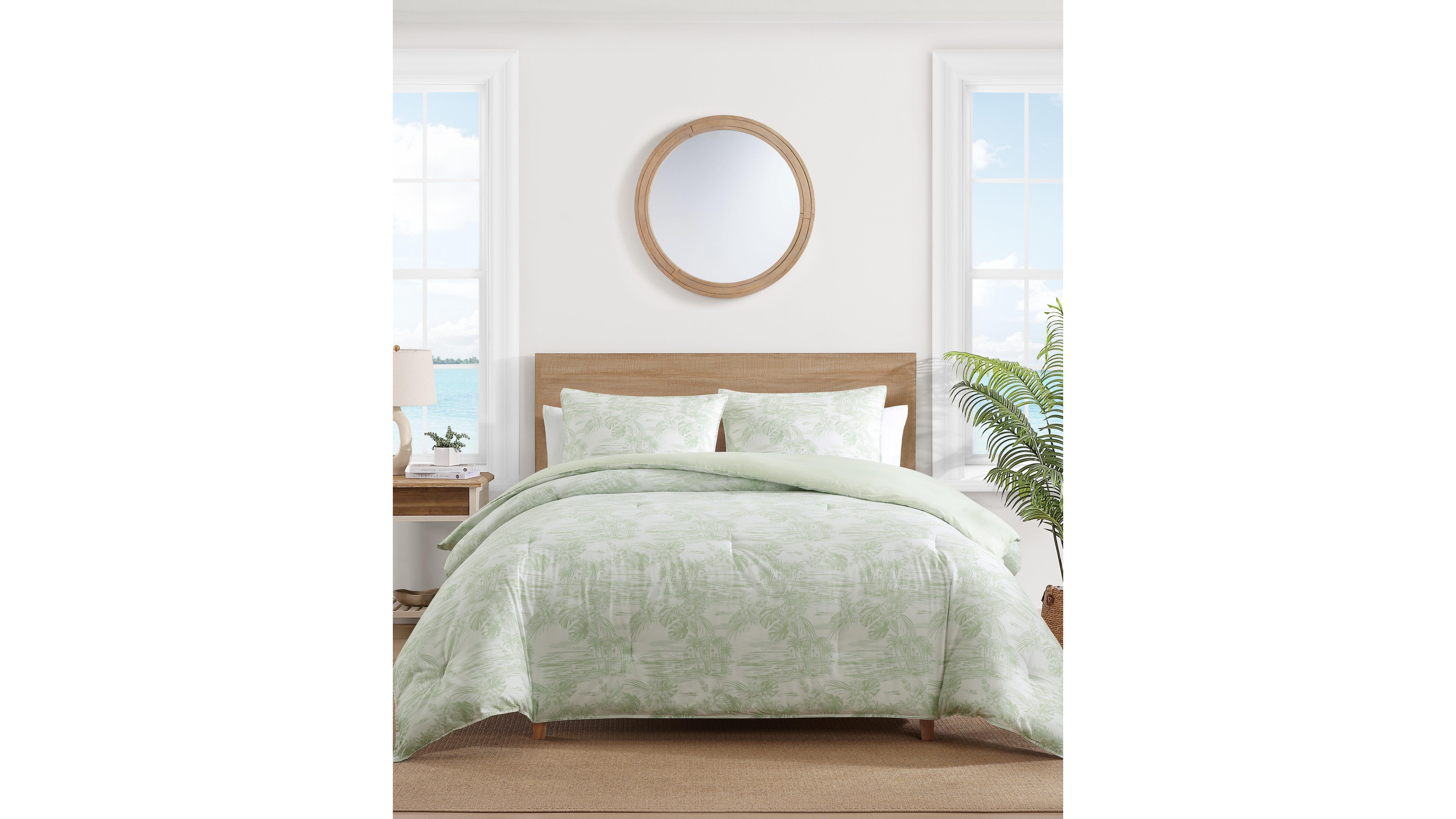 Tommy Bahama Home Beach Bluff Toile Cotton 3-Pc. Comforter Set, King