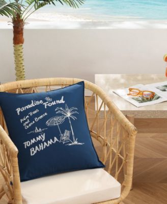 Paradise Found Cotton Decorative Pillow, 20" x 20"