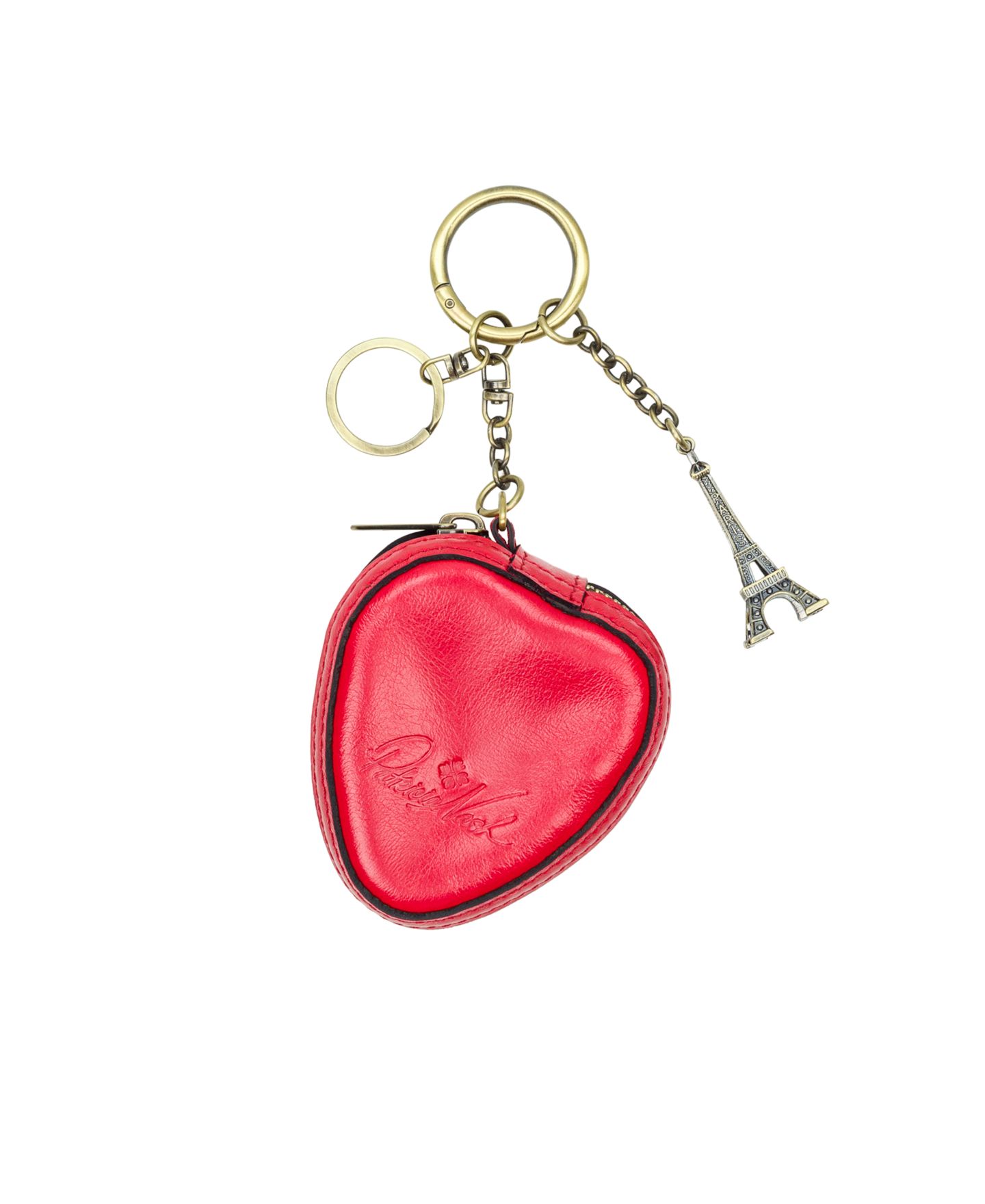 Женский брелок Patricia Nash Strawberry Zip Around Leather Mini Handbag Charm, цвет: Клубничный — фото 3