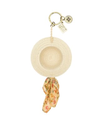 Leather Sun Hat Mini Bag Charm
