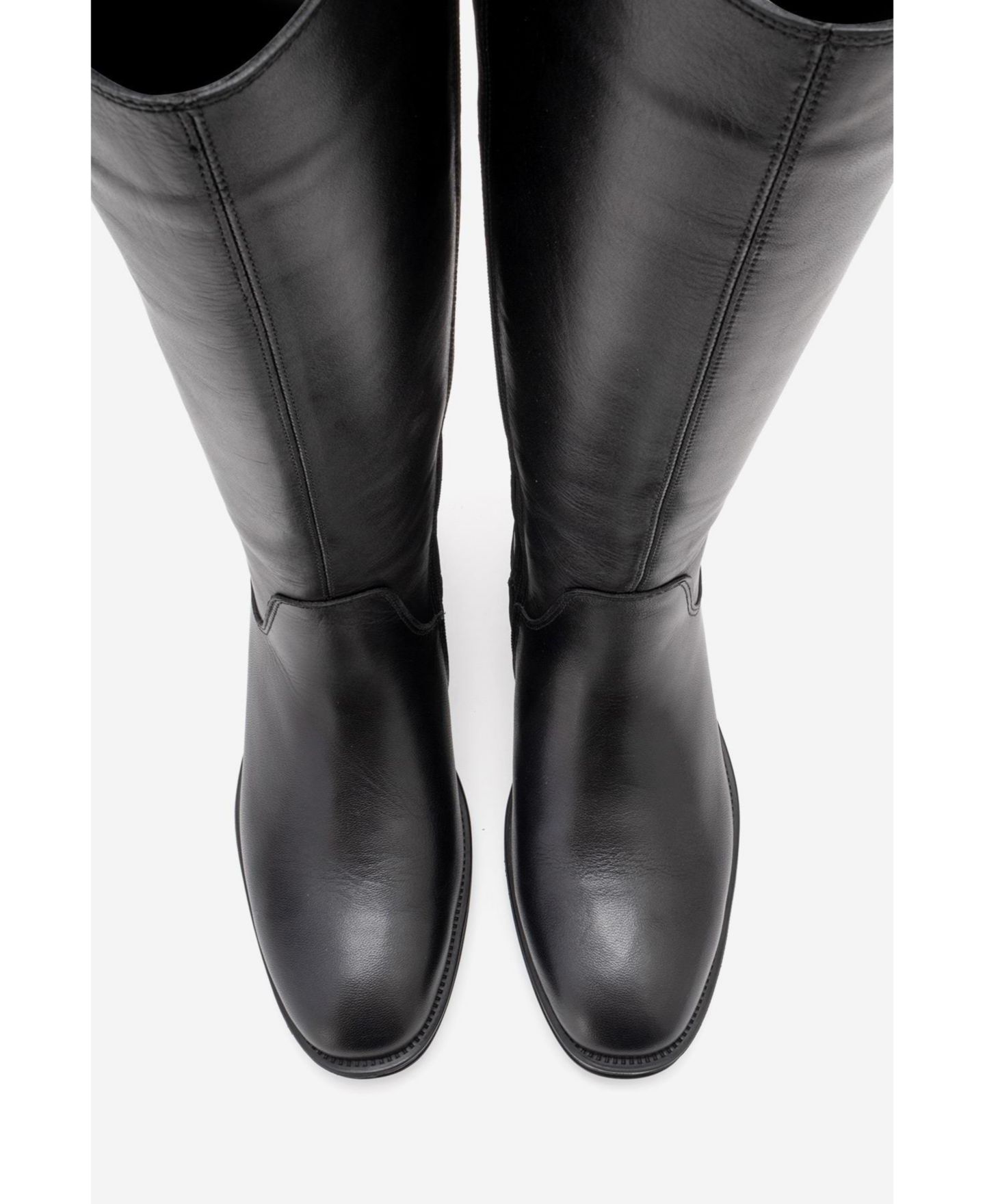 Женские ботинки Forever & Always Shoes Ruiz Leather Knee High Boot, цвет: Чёрный — фото 4