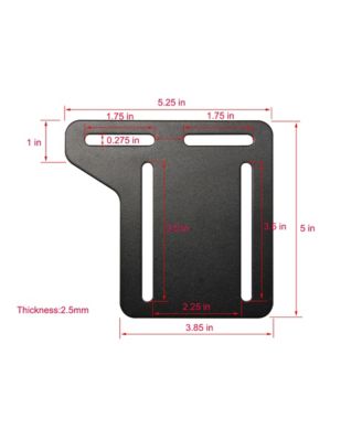 Queen to Full  Modification Plate set of 2