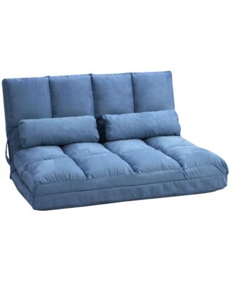 Convertible Floor Sofa Chair with Adjustable Backrest and Headrest