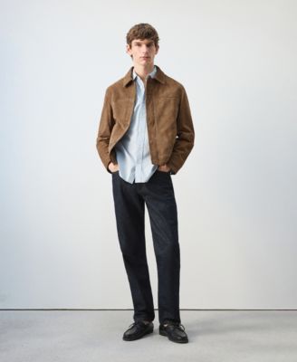 Men's Leather Pockets Jacket