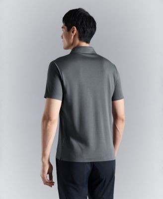 Men's Comfort Stretch Button Polo Shirt