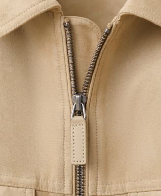Men's Suede-Effect Pockets Jacket