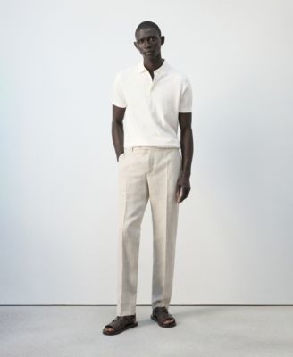 Men's Cotton Fine-Knit Polo Shirt