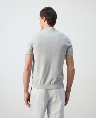 Men's Cotton Fine-Knit Polo Shirt