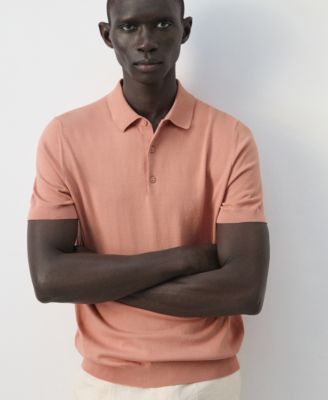 Men's Cotton Fine-Knit Polo Shirt