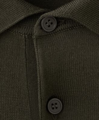 Men's Cotton Fine-Knit Polo Shirt