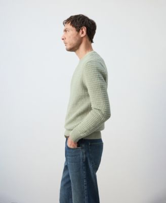 Men's Lace Pattern Knit Sweater