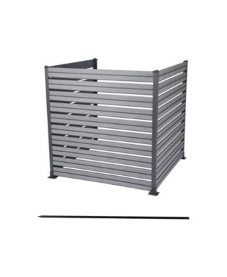 Patio Privacy Screen 49''W x 50''H Air Conditioner Fence, 3 Panels Trash Can and Pool Equipment Enclosure, Decorative AC Unit Fence for Garden