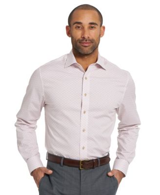 Men's Woven Mosaic Geometric Dress Shirt