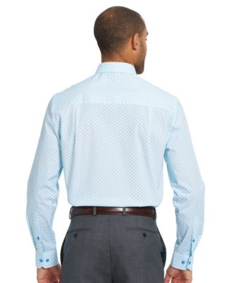 Men's Woven Mosaic Geometric Dress Shirt