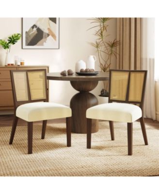 Rattan Dining Chair Without Arm Set of 2