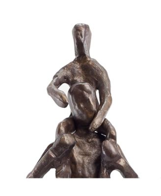 Parents Carrying Children Bronze Sculpture