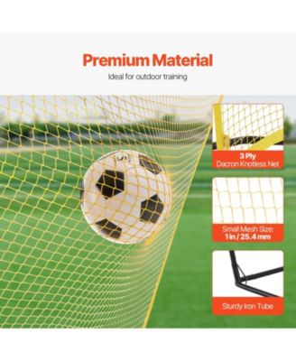 7 x 7 Ft Soccer Rebounder Net with Carry Bag