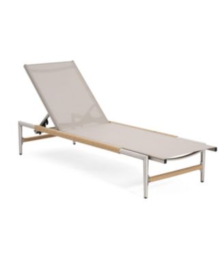 Adjustable Patio Chaise Lounge with Aluminum Frame