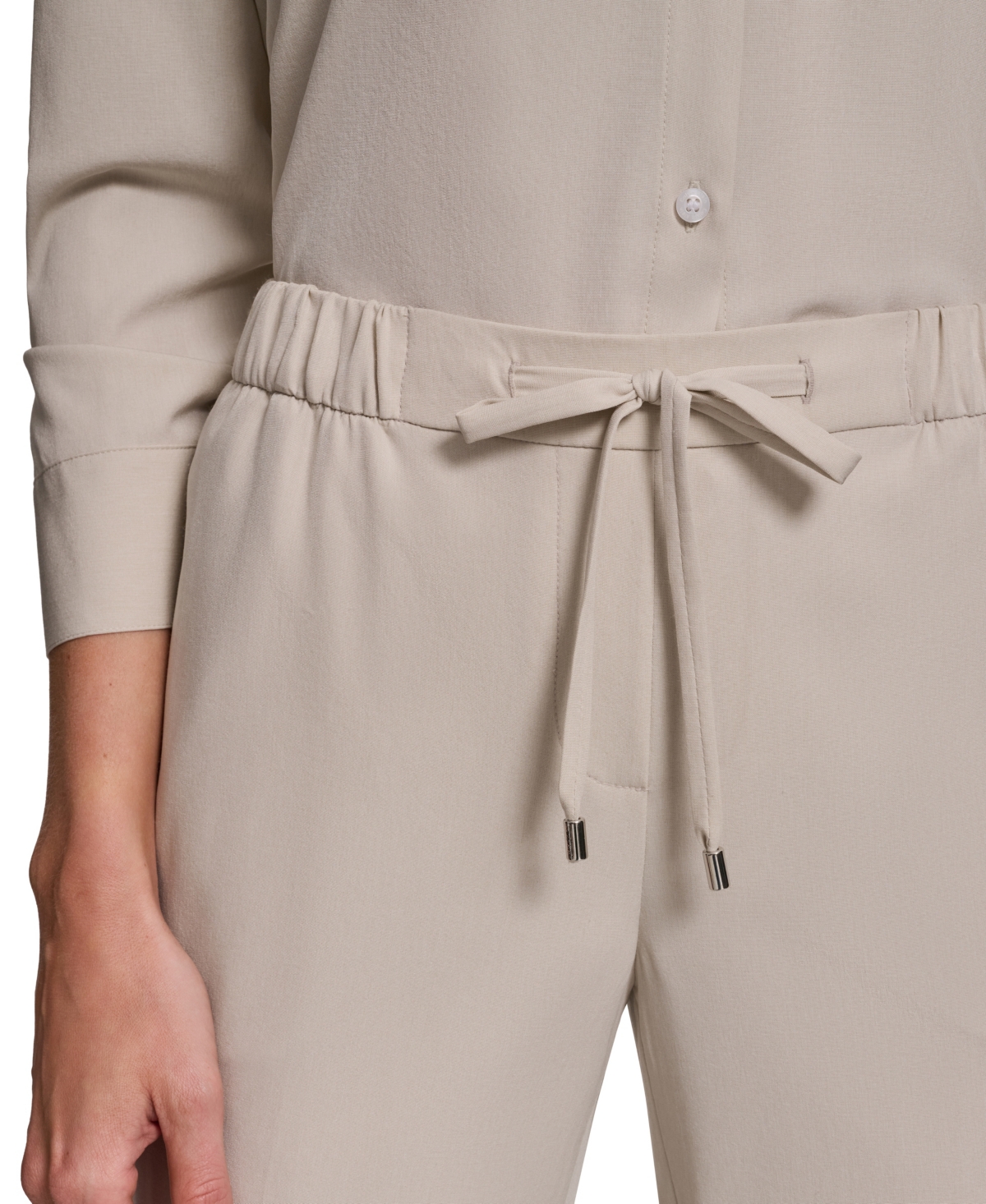 Calvin Klein Petite Pull-On Straight-Leg Pants