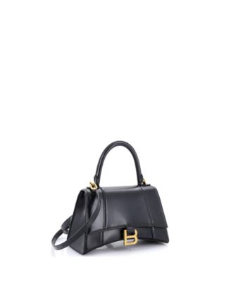 Small Hourglass Sling Shoulder Bag Leather