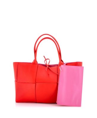 Medium Arco Tote Maxi Intrecciato Leather