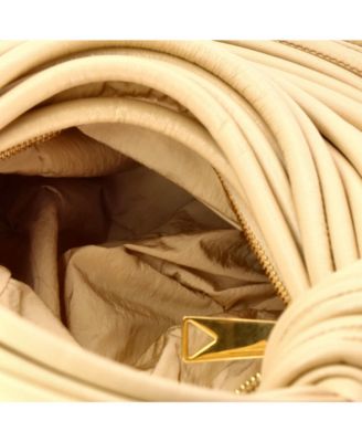 Mini Double Knot Hobo Tubular Leather