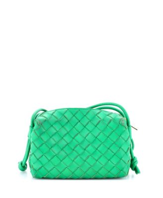 Small Loop Crossbody Bag Intrecciato Nappa