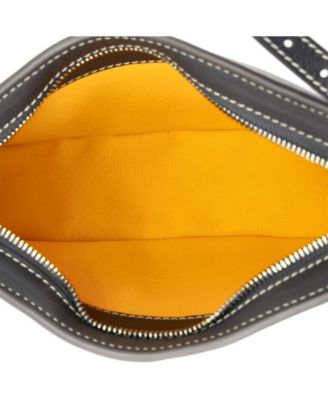 Hirondelle Shoulder Bag Coated Canvas and Leather