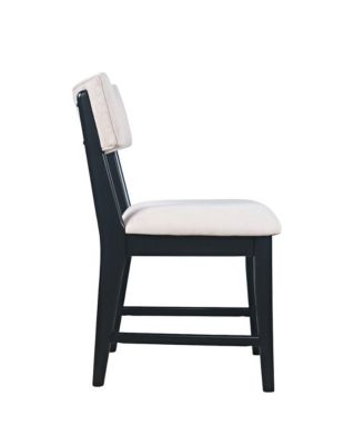Set of 2 Beck Contemporary Upholstered Split Back Dining Chair