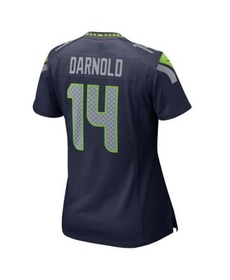 Women's Sam Darnold College Navy Seattle Seahawks Super Bowl LX Patch Game Jersey