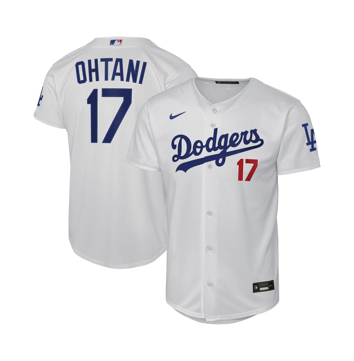 Детская джерси Nike Shohei Ohtani Los Angeles Dodgers Home Stadium, белая — фото 1