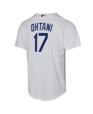 Big Boys and Girls Shohei Ohtani White Los Angeles Dodgers Home Replica Player Jersey