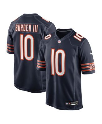 Men's Luther Burden III Navy Chicago Bears Team Game Jersey