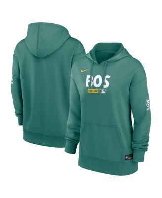 Women's Green Boston Red Sox Authentic Collection City Connect Therma Hoodie