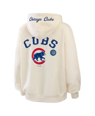 Women's Cream Chicago Cubs Full-Zip Hoodie