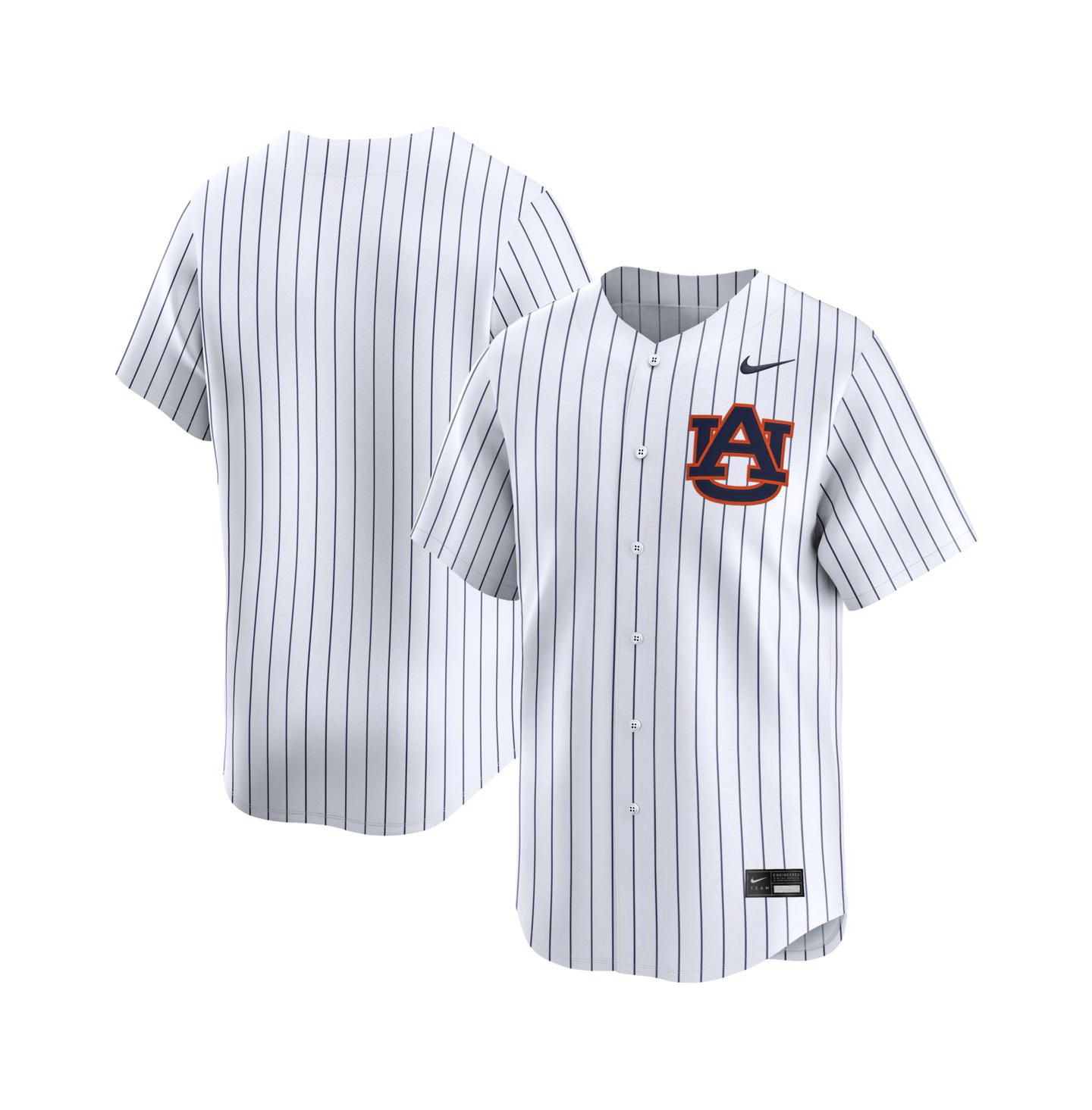 Мужской топ Nike White Auburn Tigers Alternate Limited Baseball Jersey — фото 1