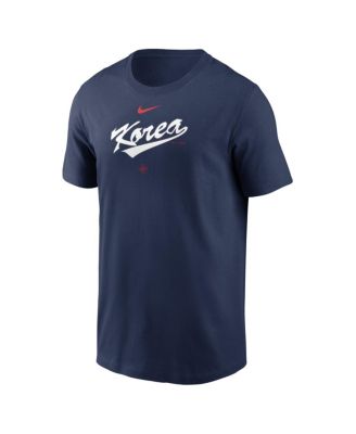 Men's Navy Korea Baseball 2026 World Baseball Classic Wordmark T-Shirt