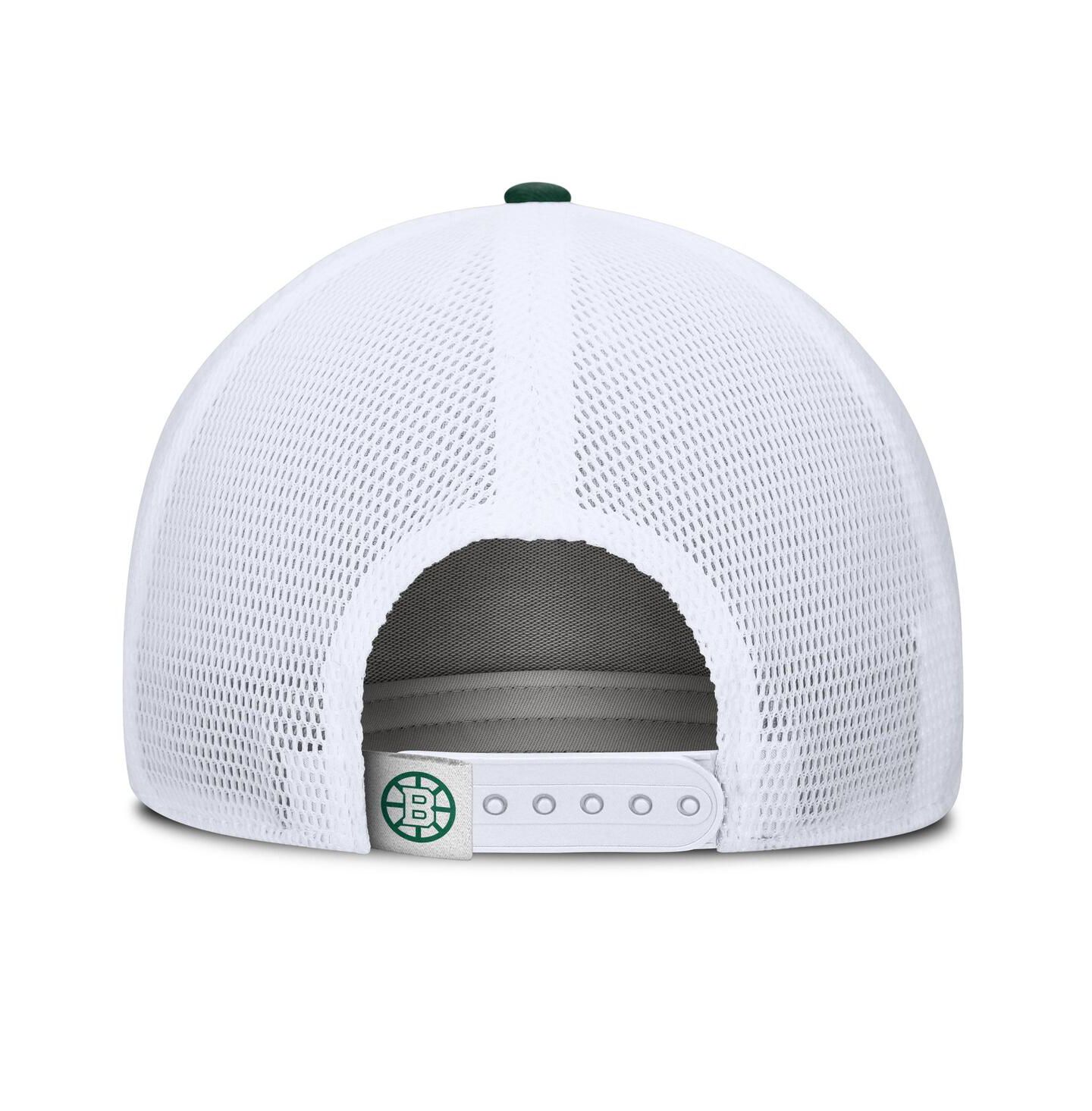 Мужская кепка Fanatics Green/White Boston Bruins Bermuda A-Frame Adjustable Hat — фото 2