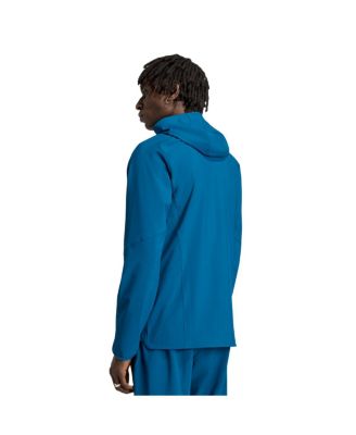 Men's Blue New York City FC Tiro Travel Full-Zip Hooded Windbreaker Jacket