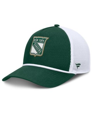 Men's Green/White New York Rangers Bermuda A-Frame Adjustable Hat