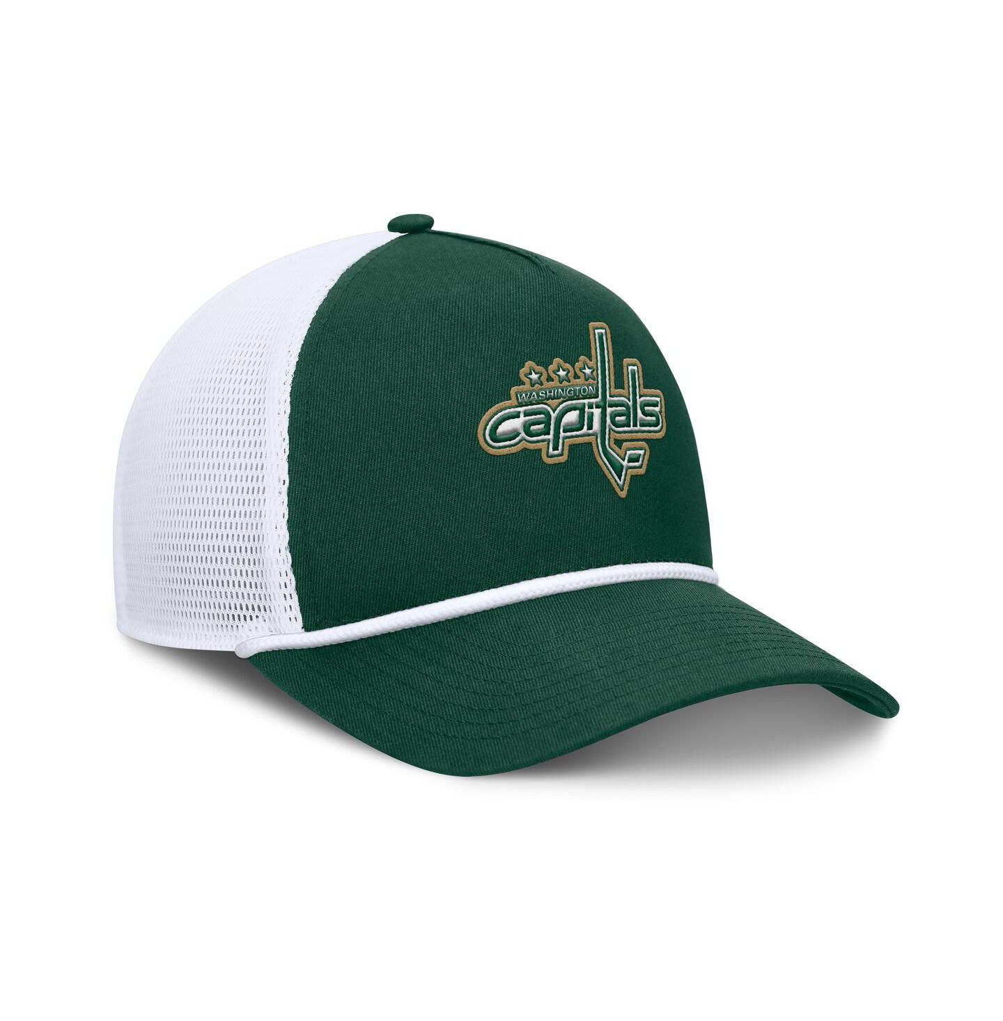 Мужская кепка Fanatics Green/White Washington Capitals Bermuda A-Frame Adjustable Hat — фото 3