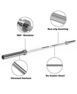 7 Feet Workout Olympic Multifunctional Weight Barbell with Copper Sleeve and Bearing Connection