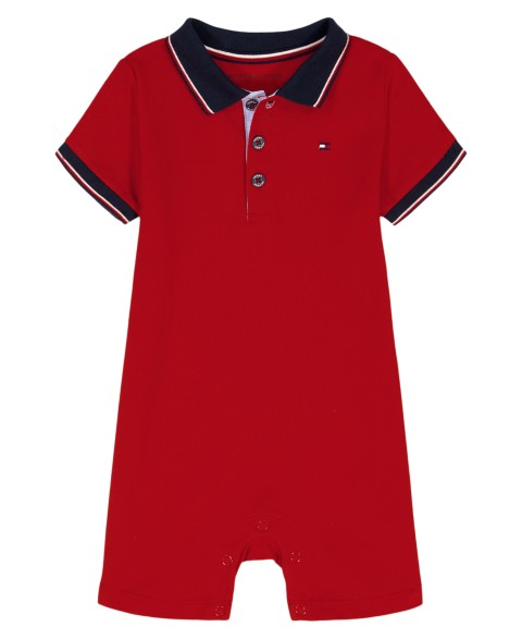 Ромпер-поло для малышей Tommy Hilfiger с коротким рукавом