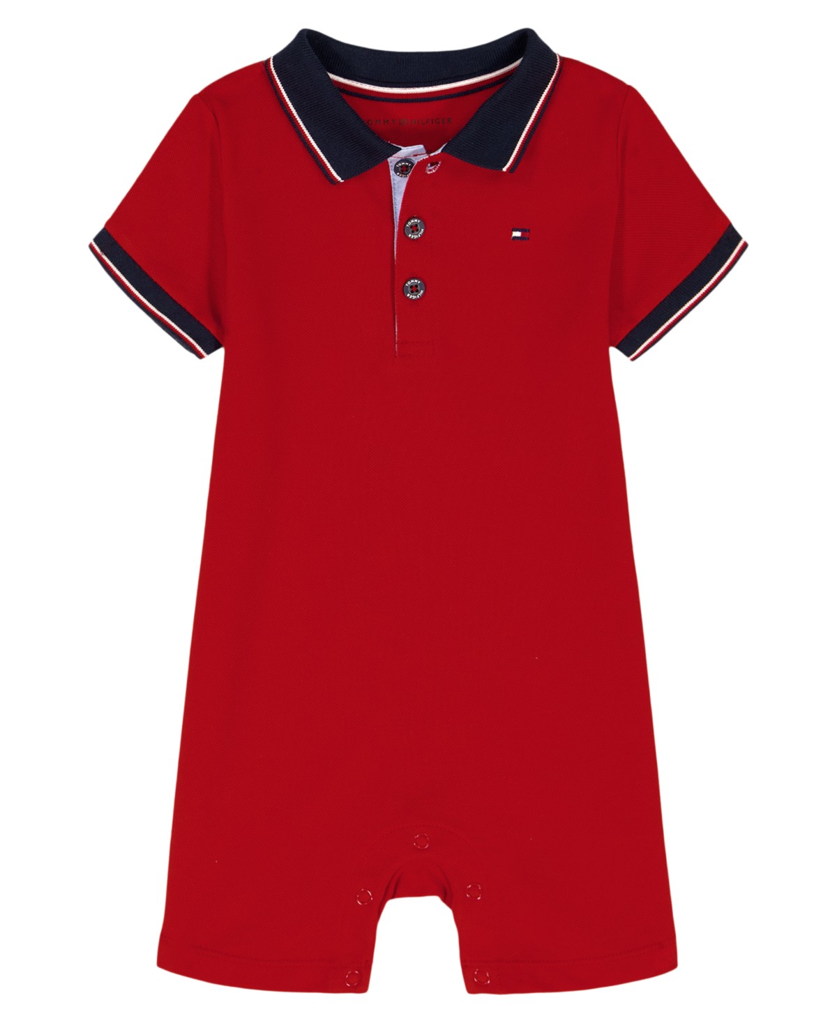 Ромпер-поло для малышей Tommy Hilfiger с коротким рукавом — фото 1