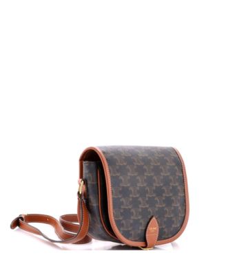 Medium Folco Bag Triomphe Coated Canvas