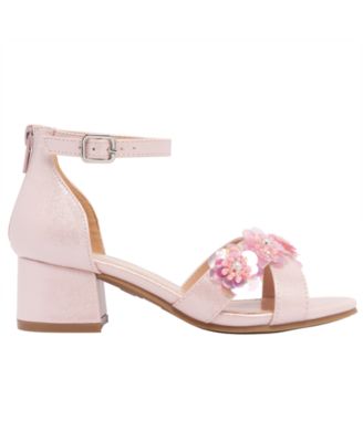 Girl's 1-13 Block Heel Sandals