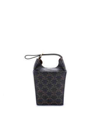 Strap Box Top Handle Bag Triomphe Coated Canvas