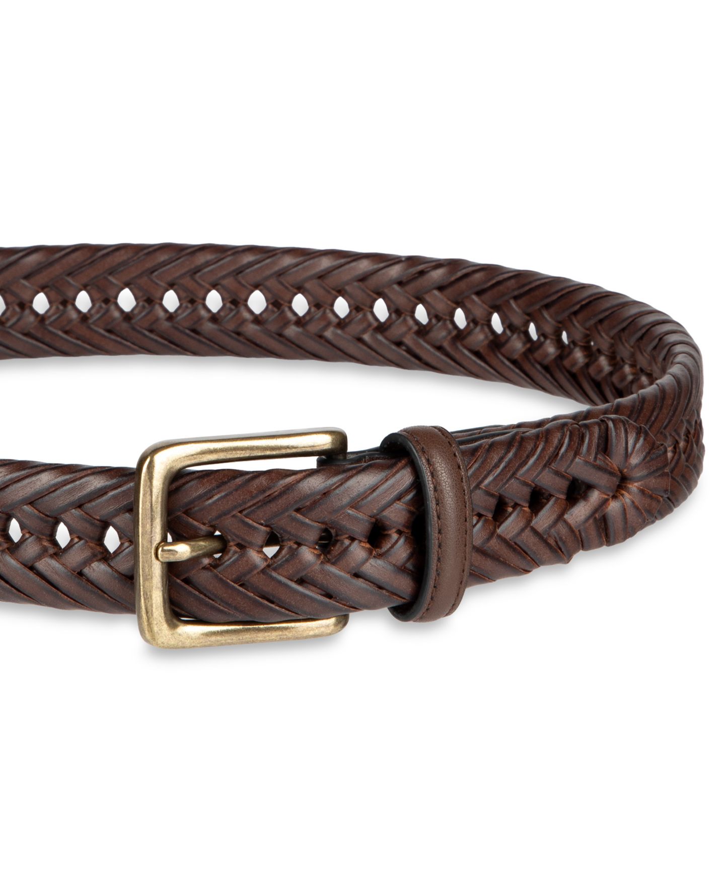 Ремень Tommy Hilfiger Classic Buckle Dress Belt для мальчиков, цвет: Коричневый — фото 4