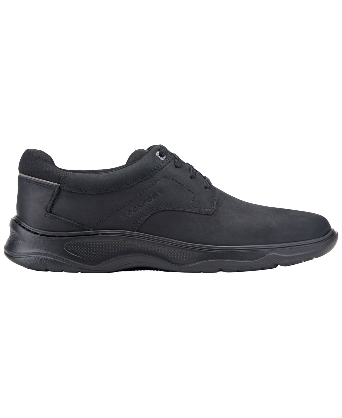 Мужские туфли Rockport Colden Casual Lace-Up, цвет: Чёрный кожаный — фото 2